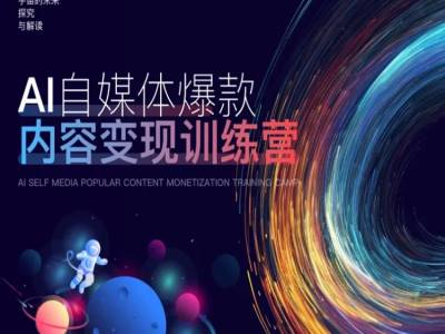 AI自媒体爆款内容变现训练营，20%底层逻辑，60%实操方法，20%案例拆解(即学即用)-大熊网创
