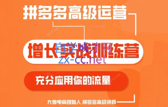 大麦老师·拼多多单品爆款打造课程(更新6月)-网创星球