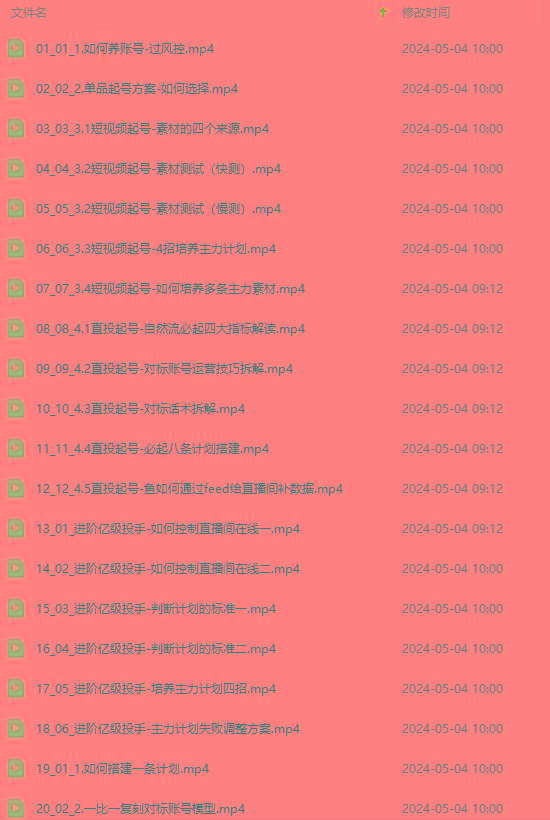 图片[1]-2024单品正价起号，直播素材投流选品：选品课+投流课+素材课+卡首屏/100节-网创星球