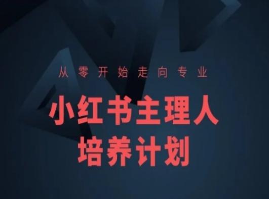 小红书课程简化版，从零开始走向专业，小红书主理人培养计划-大熊网创