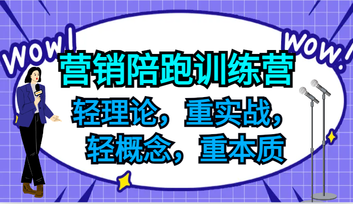 营销陪跑训练营，轻理论，重实战，轻概念，重本质，适合中小企业和初创企业的老板-大熊网创