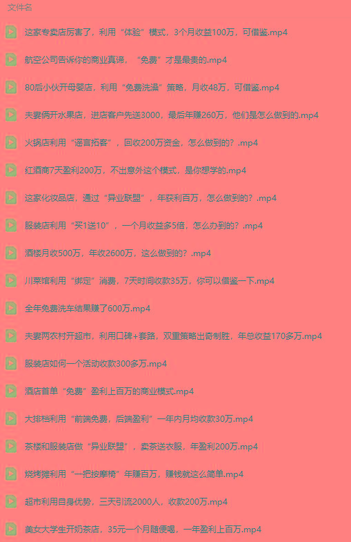图片[5]-(9607期)真实有效391套商业模式，年入几十到几百万案例解析(电子书+视频+图文)-大熊网创