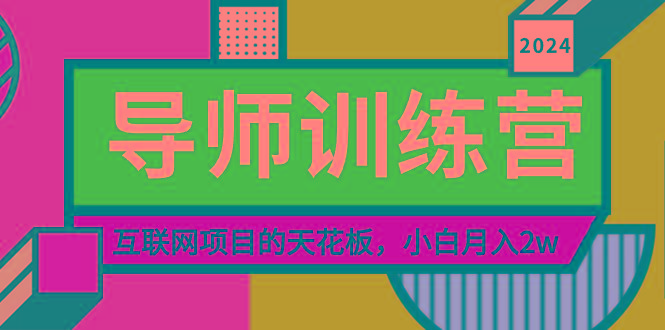 《导师训练营》精准粉丝引流的天花板，小白月入2w-大熊网创