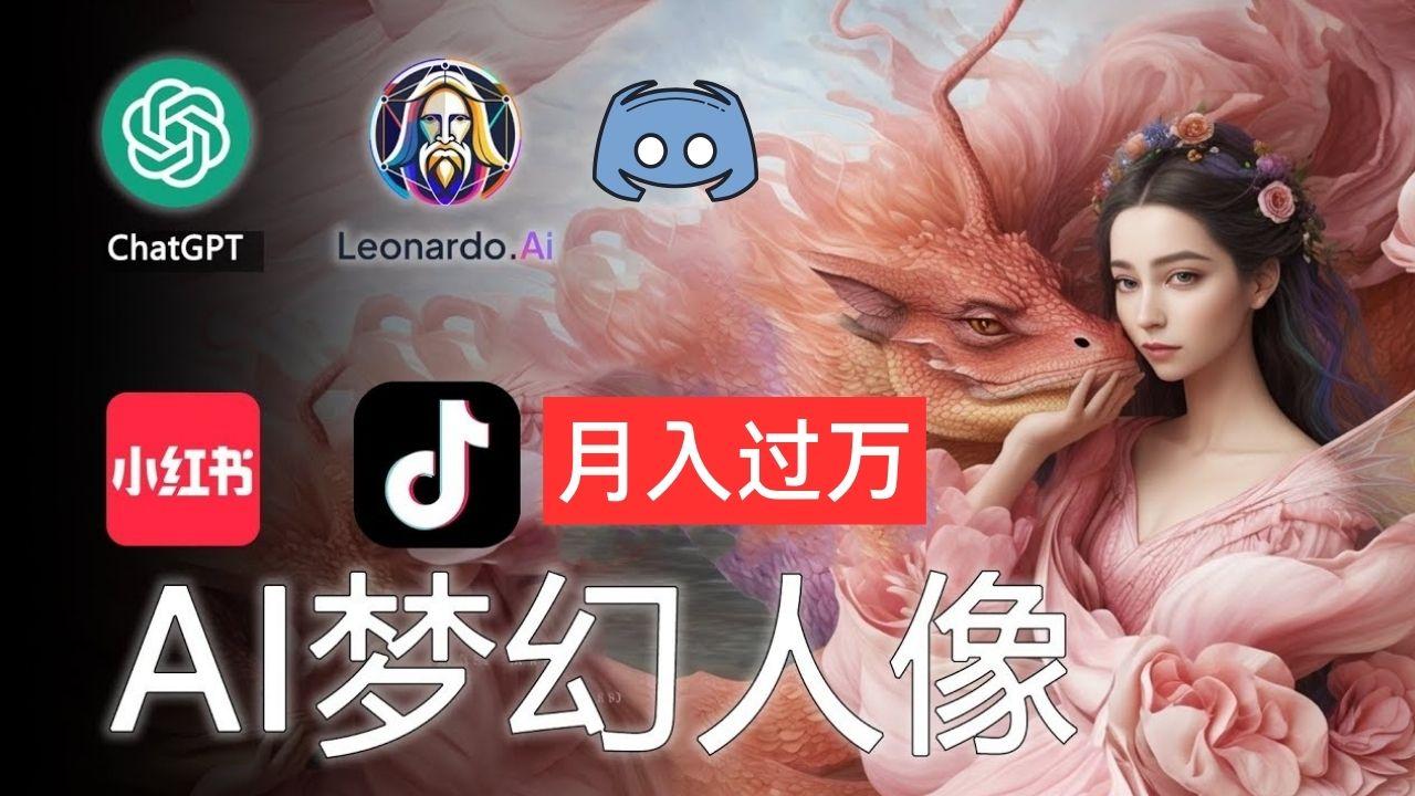 AI摄影梦幻人像：零基础也能月入过万的秘密-大熊网创