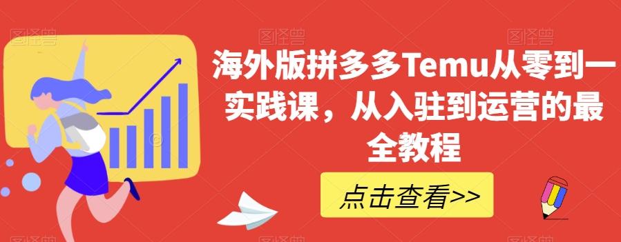 海外版拼多多Temu从零到一实践课，从入驻到运营的最全教程-大熊网创
