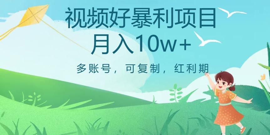 外边收费699项目，视频号暴利项目，多账号可复制，红利期-大熊网创