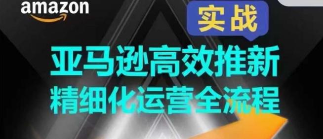 亚马逊高效推新精细化运营全流程，全方位、快速拉升产品排名和销量!-网创星球