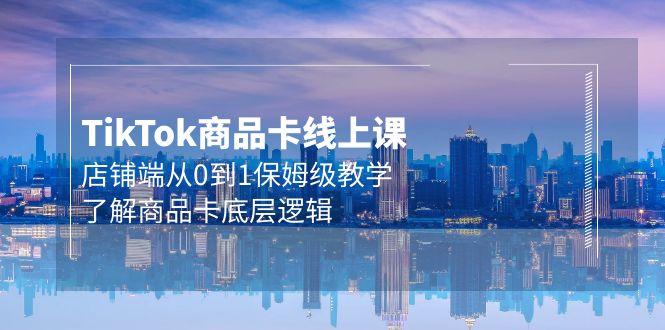 (9843期)Tk商品卡线上课，店铺端从0到1保姆级教学，了解商品卡底层逻辑(20节)-大熊网创