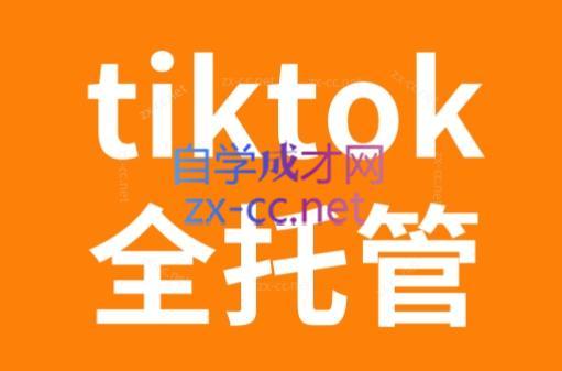 TikTok跨境电商全托管运营模式精品课-网创星球