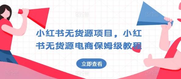 小红书无货源项目，小红书无货源电商保姆级教程【揭秘】-大熊网创