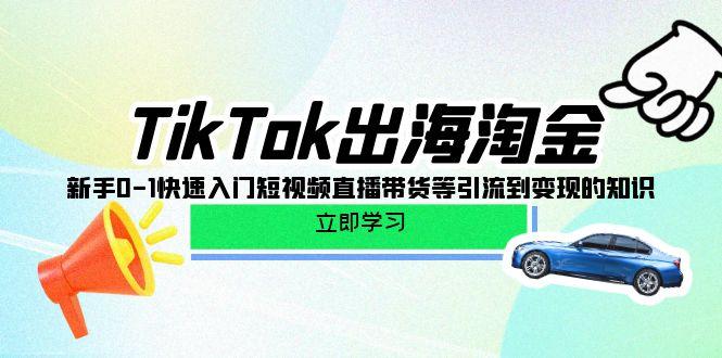 (10035期)TikTok-出海淘金，新手0-1快速入门短视频直播带货等引流到变现的知识-大熊网创