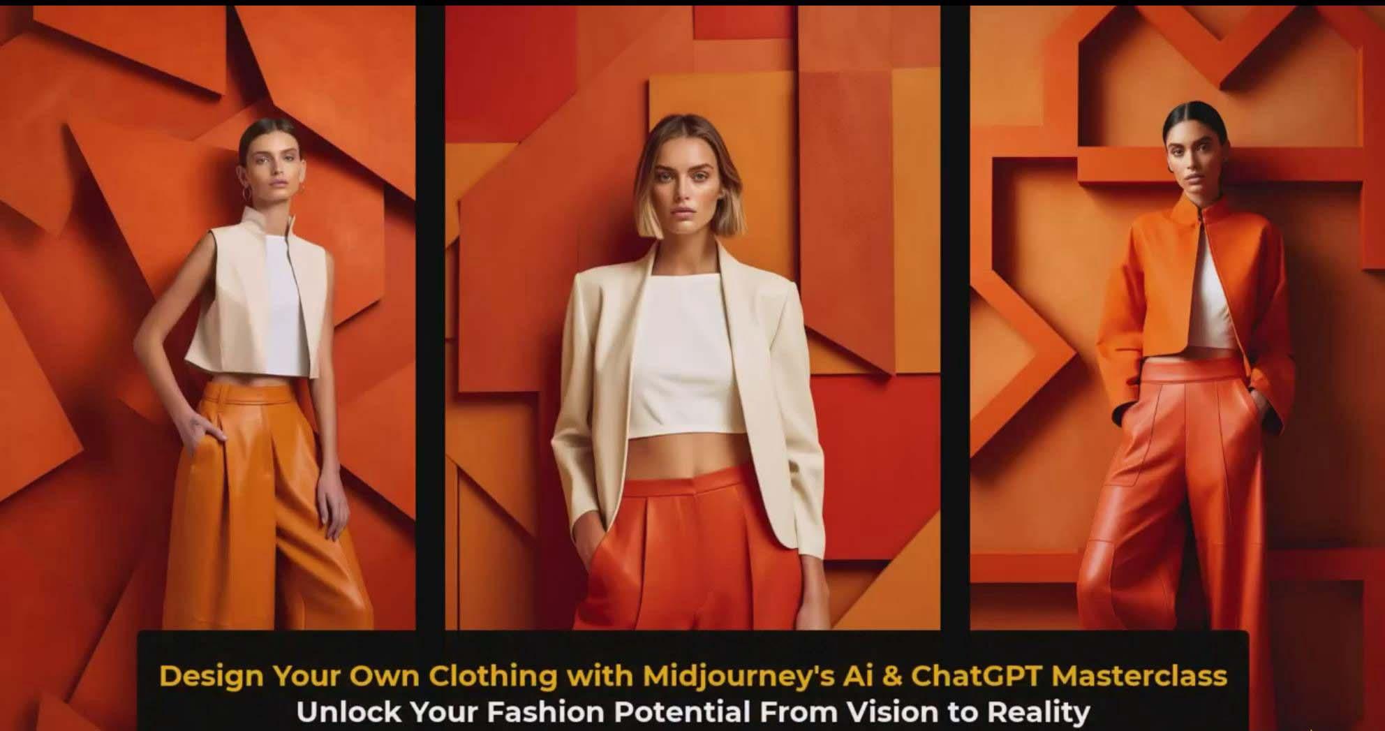 图片[3]-利用 Midjourneys Ai 人工智能设计自己的服装AI大师班-10节课-中英字幕-大熊网创