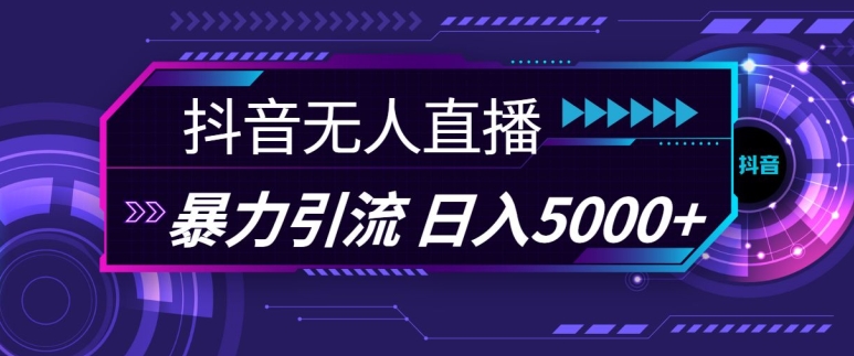 抖音快手视频号全平台通用无人直播引流法，利用图片模板和语音话术，暴力日引流100+创业粉【揭秘】-大熊网创