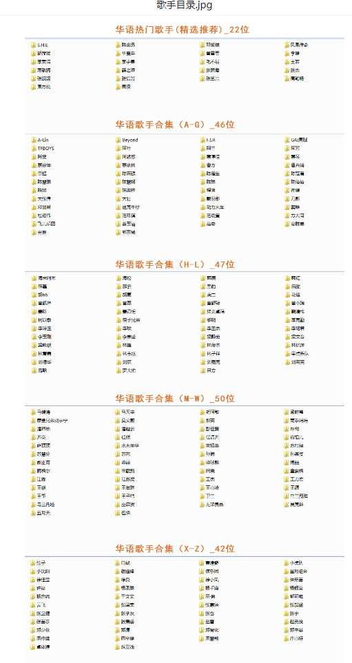 【音乐】歌手合集（100多位歌手合集）-网创星球