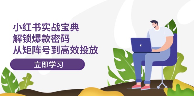 小红书实战宝典：解锁爆款密码，从矩阵号到高效投放-大熊网创