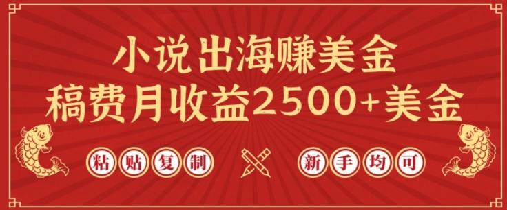 小说出海赚美金，稿费月收益2500+美金，仅需chatgpt粘贴复制，新手也能玩转【揭秘】-大熊网创