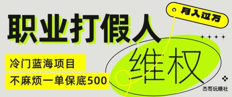 职业打假人电商维权揭秘，一单保底500，全新冷门暴利项目【仅揭秘】-大熊网创