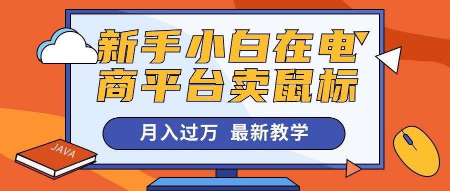 新手小白在电商平台卖鼠标月入过万，最新赚钱教学-大熊网创
