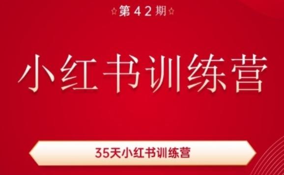 35天小红书训练营(42期)，用好小红书，做你喜欢又擅长的事，涨粉又赚钱-大熊网创