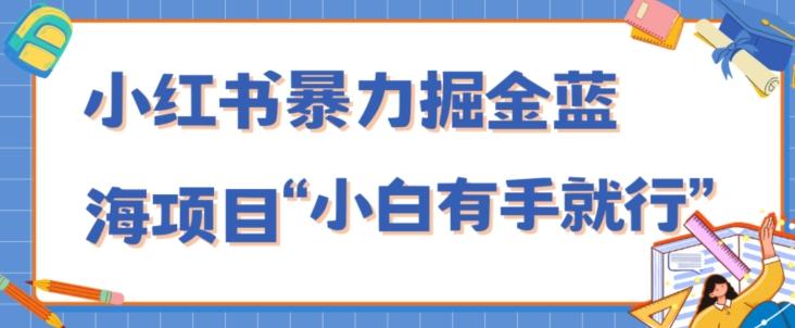 小红书暴力掘金蓝海项目，轻松日入1000+、小白有手就行（附新引流方法，不违规）-大熊网创