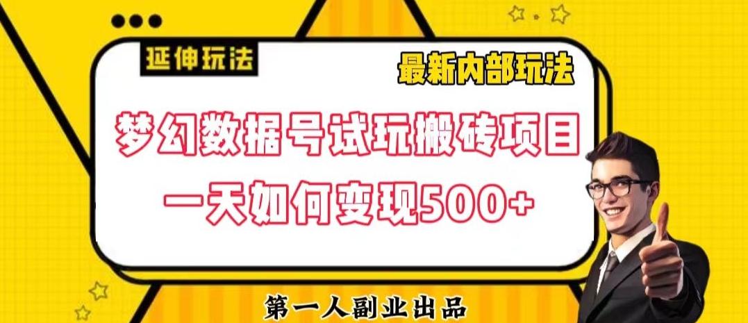 数据号回归玩法游戏试玩搬砖项目再创日入500+【揭秘】-大熊网创