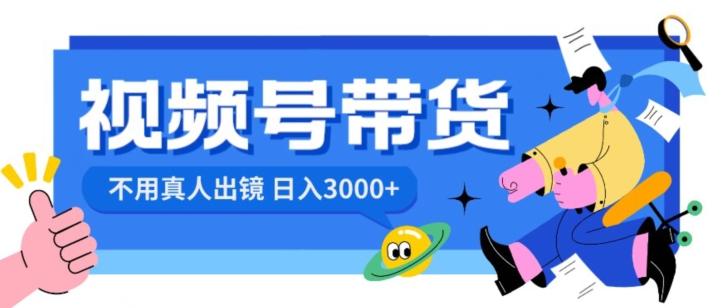 视频号带货，日入3000+，不用真人出镜-大熊网创