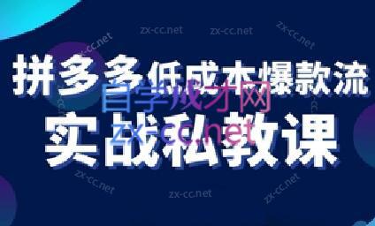 卡卡老师·拼多多低成本爆款流实战私教课-网创星球